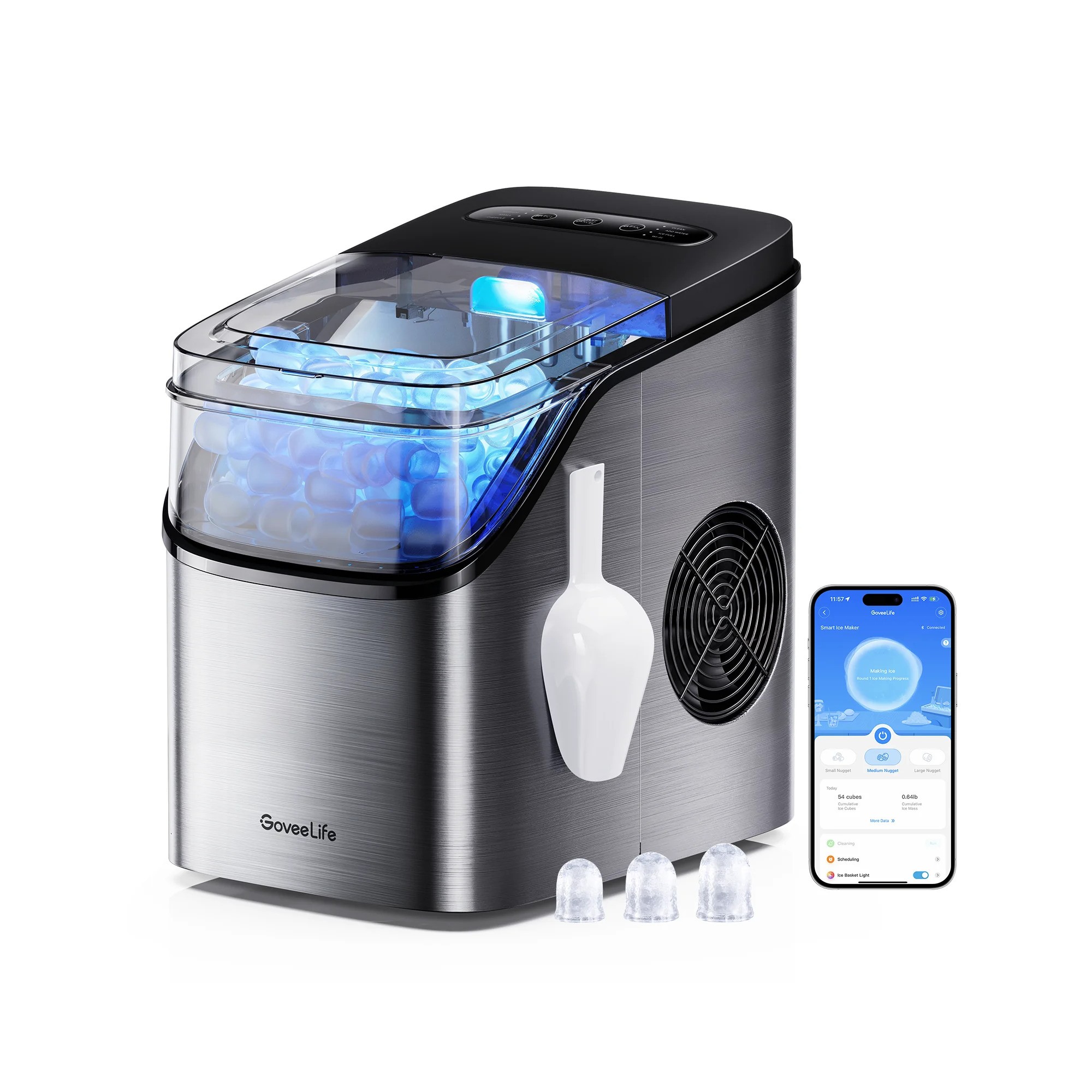 AI-машина для льоду GoveeLife Smart Countertop Ice Maker 1s